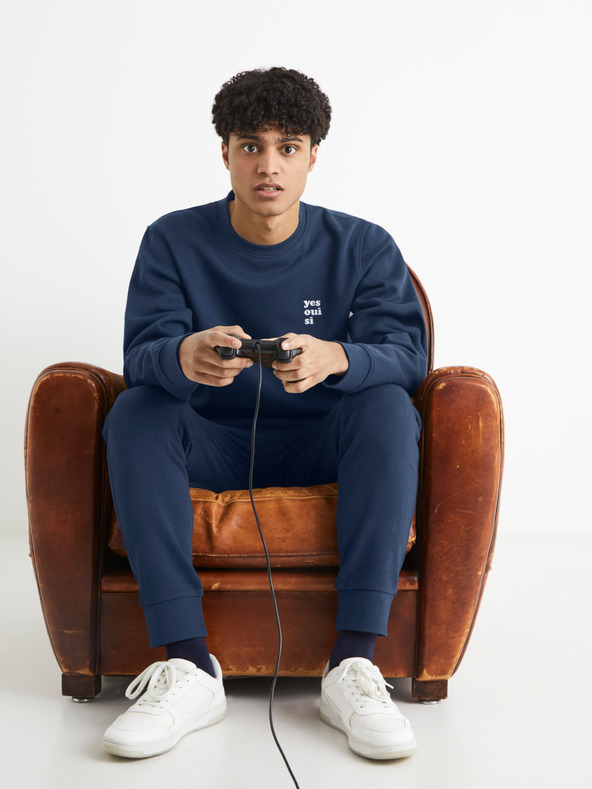 Celio Тъмно синя мъжка тениска Celio Beprix