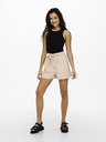 ONLY Бежови къси панталони с връзки ONLY Mago