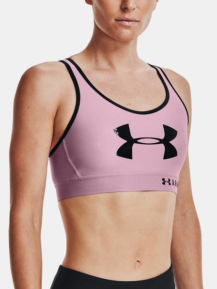 Under Armour Дамски бюстие Under Armour Armour Mid Keyhole Graphic