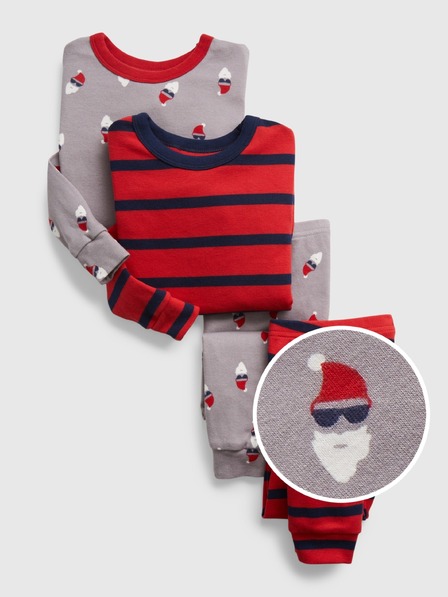 GAP Детска пижама Santa, 2 части GAP