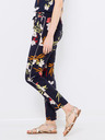CAMAIEU Тъмносин панталон на цветя CAMAIEU