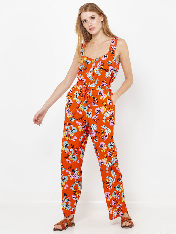 CAMAIEU Оранжев гащеризон с цветя CAMAIEU