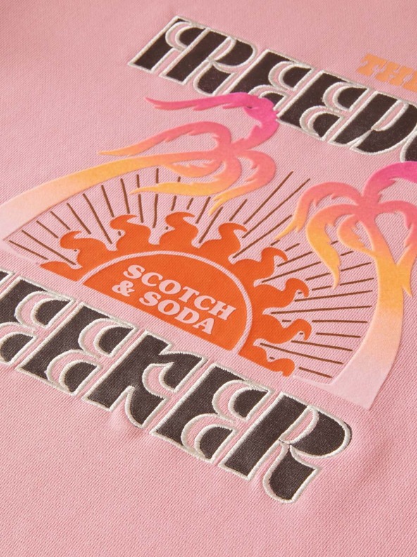 Scotch & Soda Розов дамски суитчър Scotch & Soda