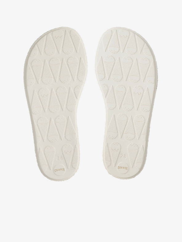 Camper Червени и кафяви кожени сандали Camper за момичета