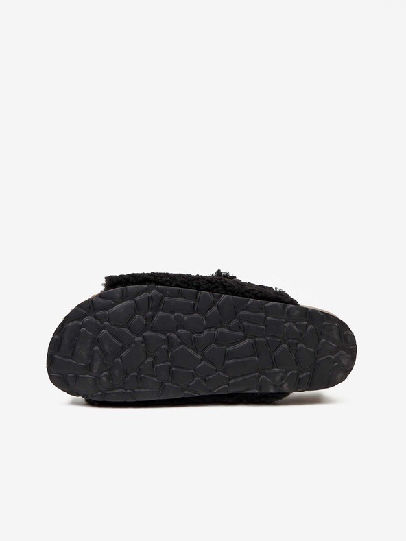 Replay Черни дамски чехли с изкуствена кожа Replay