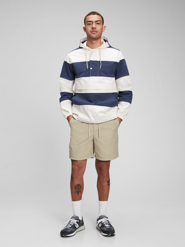 GAP Лека раирана якета с качулка GAP