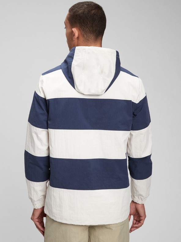 GAP Лека раирана якета с качулка GAP