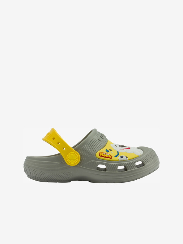 COQUI Жълти и сиви детски чехли Coqui Maxi Говорещ Том и приятели