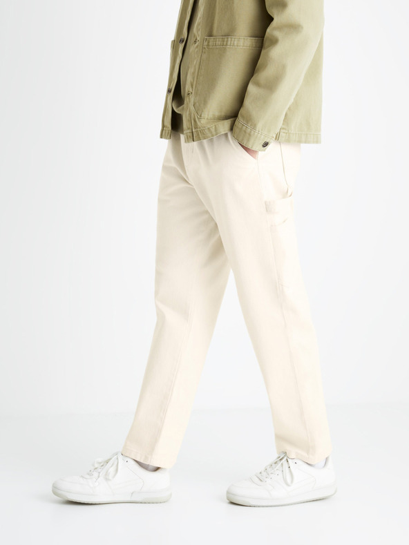 Celio Ленен панталон за костюм Bocarp Celio