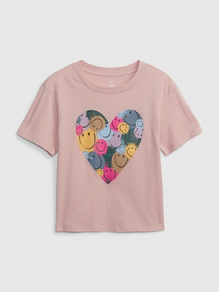 GAP Детска тениска organic сърце GAP