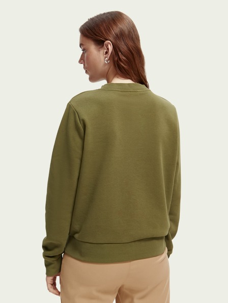 Scotch & Soda Хаки дамски суитшърт Scotch & Soda
