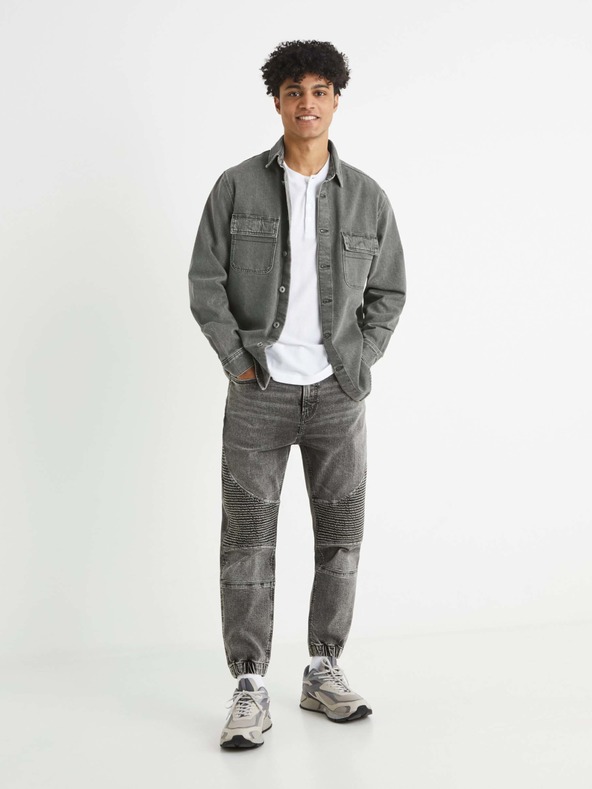 Celio Сив мъжки дънков панталон Celio