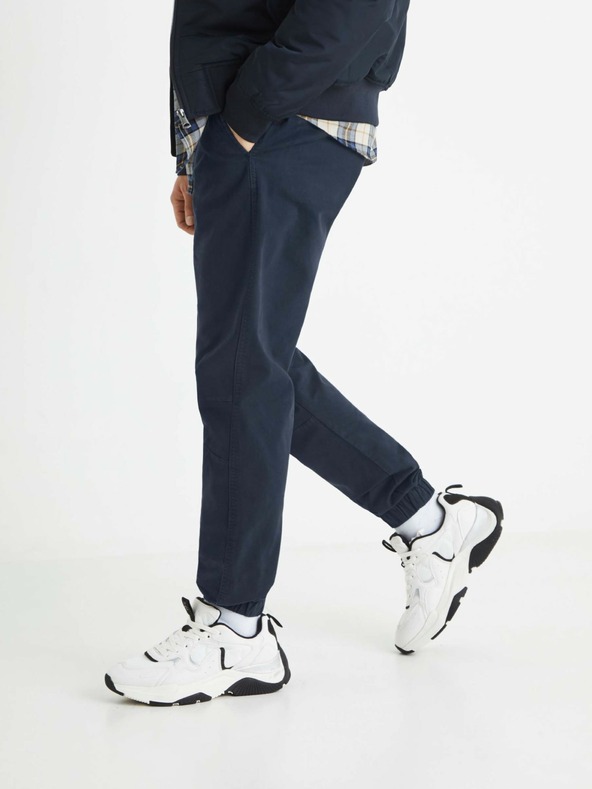 Celio Тъмно сини мъжки панталони Celio