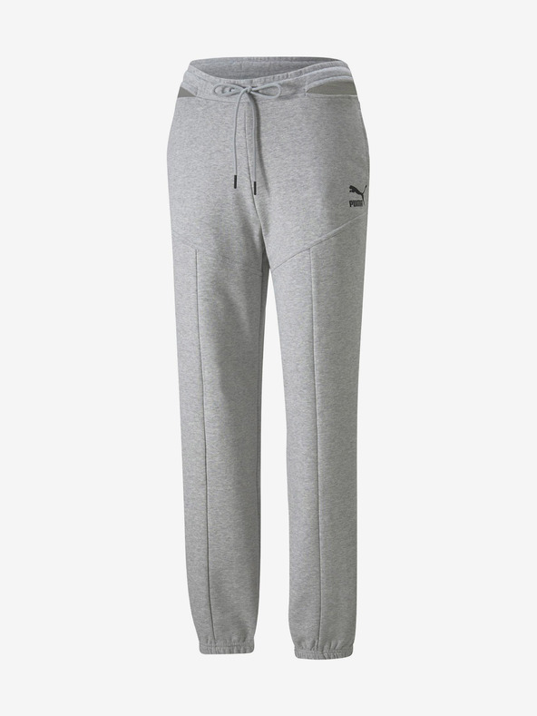 Puma Светлосив дамски терен спортен панталон с цепки на Puma