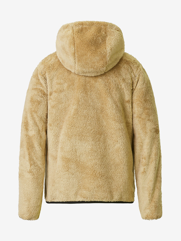 Picture Кафяво и синьо дамско двустранно зимно яке с качулка Picture Posy