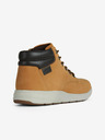 Geox Светлокафяви мъжки кожени боти до глезена Geox Hallson
