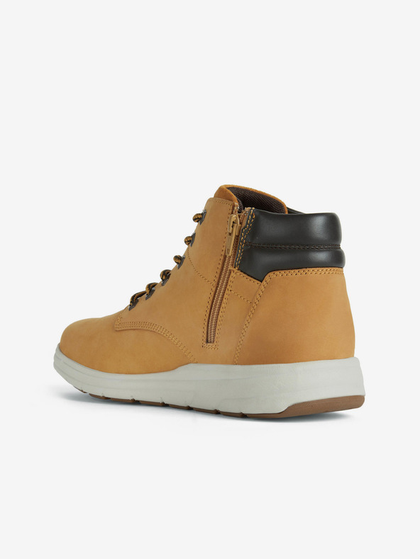 Geox Светлокафяви мъжки кожени боти до глезена Geox Hallson