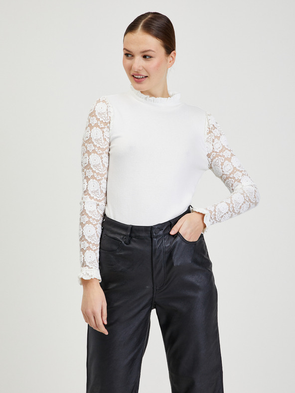 Orsay Бял дамски пуловер ORSAY