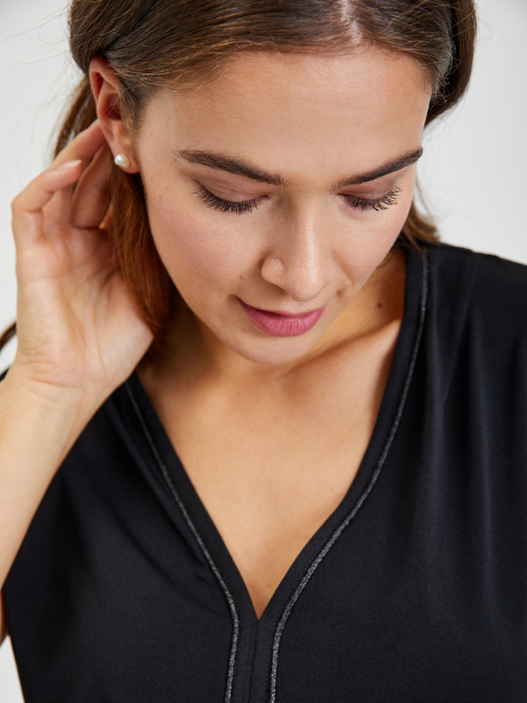 Orsay Черна дамска тениска ORSAY