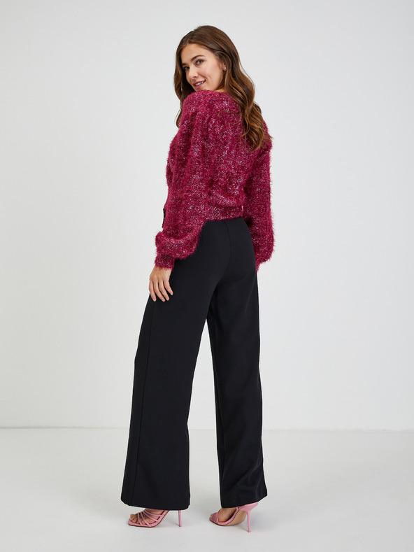 Orsay Винена дамска жилетка с метални влакна ORSAY