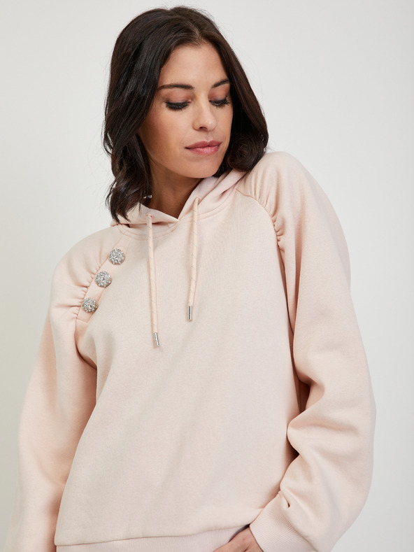 Orsay Светлорозово дамски суичър с качулка ORSAY