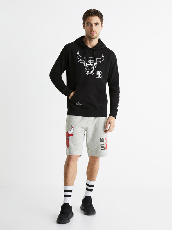 Celio Сиви спортни къси панталони Celio NBA Chicago Bulls