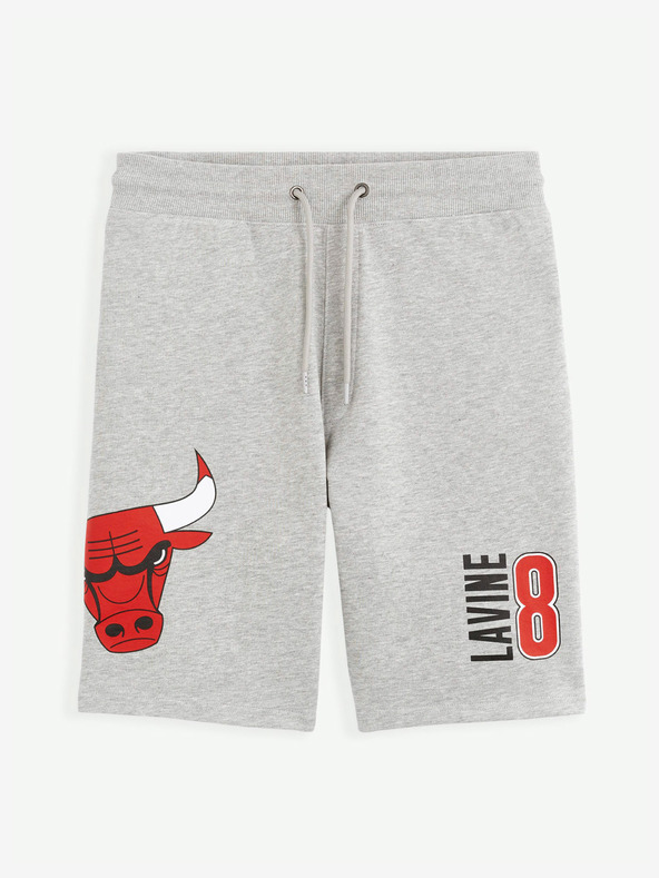 Celio Сиви спортни къси панталони Celio NBA Chicago Bulls