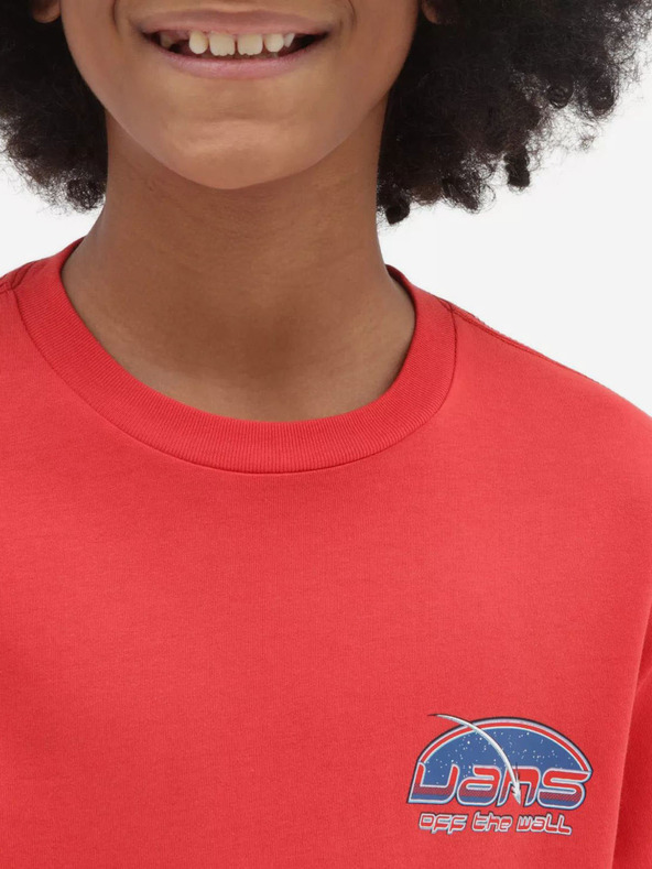 Vans Бяло-червена детска тениска VANS