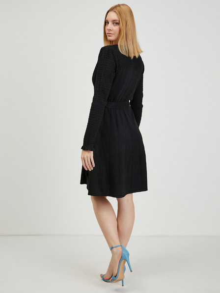 Orsay Черна дамска рокля-пуловер ORSAY