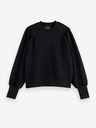 Scotch & Soda Черен дамски суитчър с балонни ръкави Scotch & Soda