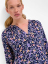 Orsay Лилаво-синя блуза на цветя с три четвърти ръкав ORSAY