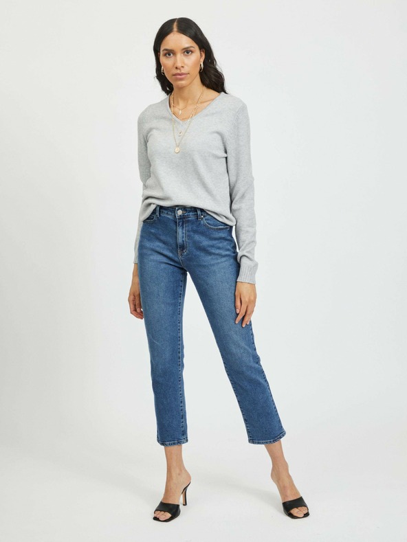 Vila Светлосив основен пуловер VILA Viril