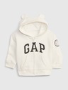GAP Бебешки суитшърт с лого и качулка GAP