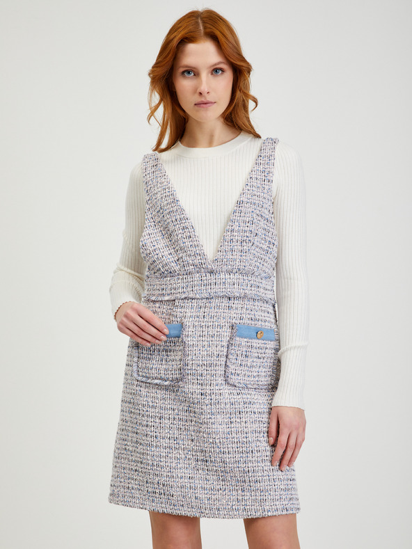 Orsay Светлосива дамска рокля от туид ORSAY