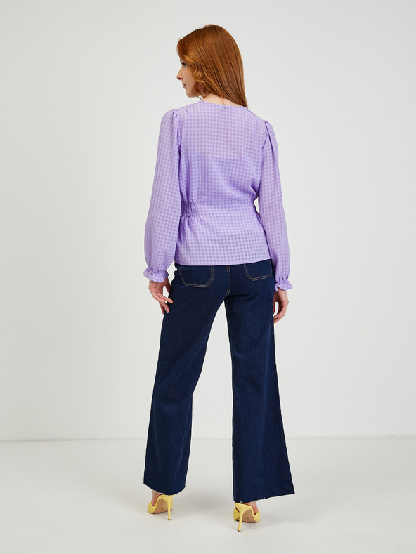 Orsay Светлолилава дамска блуза на каре ORSAY