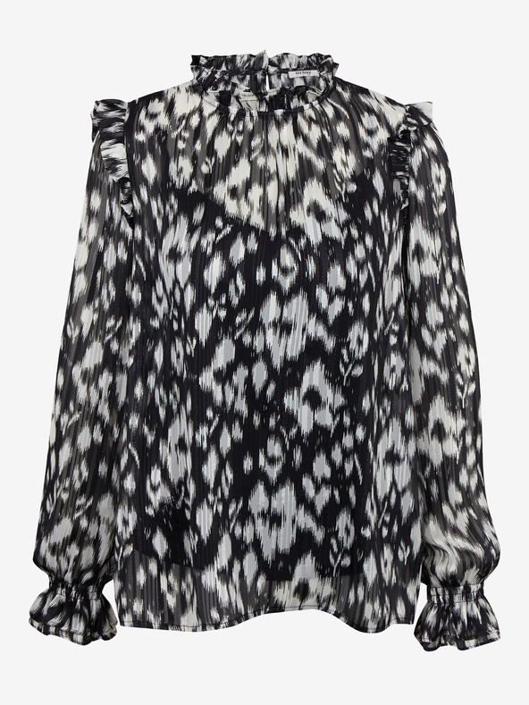 Orsay Бяло-черна дамска блуза с десен ORSAY