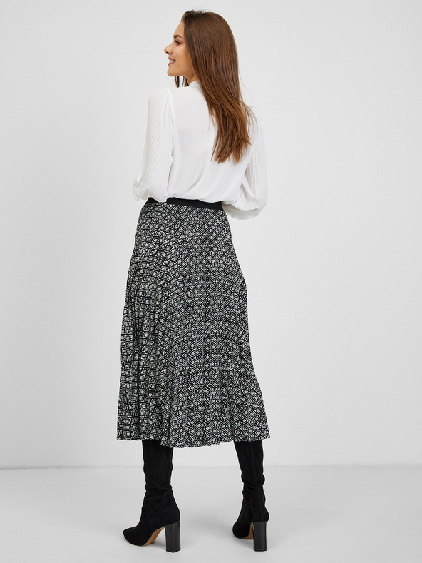 Orsay Бяло-черна дамска пола с десен ORSAY