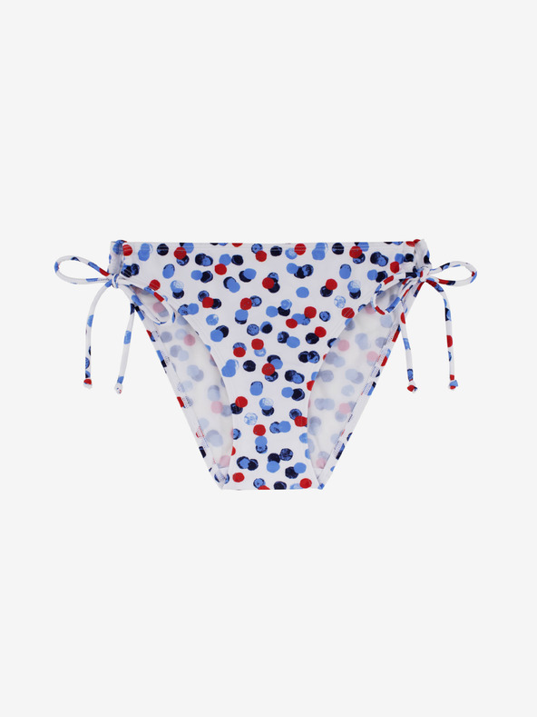 DORINA Бяло дамско долнище на бикини с точки DORINA Antibes