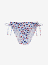 DORINA Бяло дамско долнище на бикини с точки DORINA Antibes