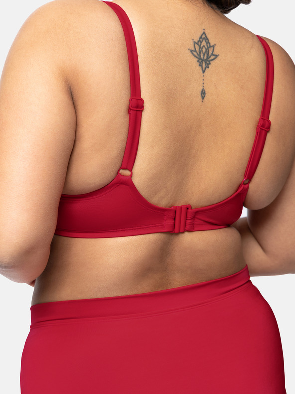 DORINA Червен дамски горнище на бански костюм DORINA Opio