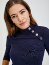 Orsay Тъмносин дамски пуловер с декоративни копчета ORSAY