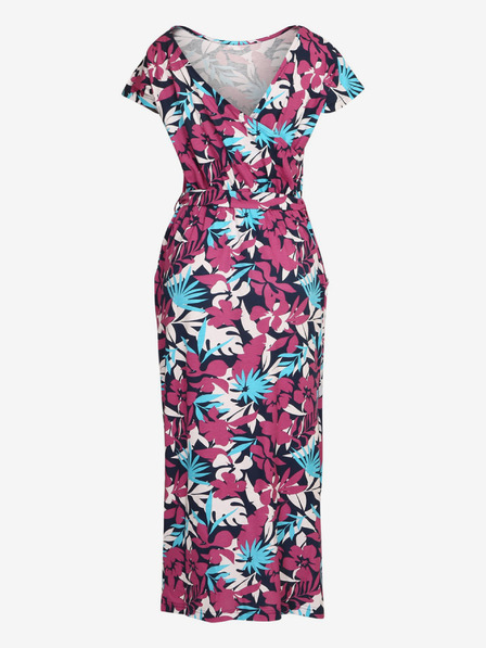 ALPINE PRO Синя и розова дамска рокля с шарки ALPINE PRO CODDA