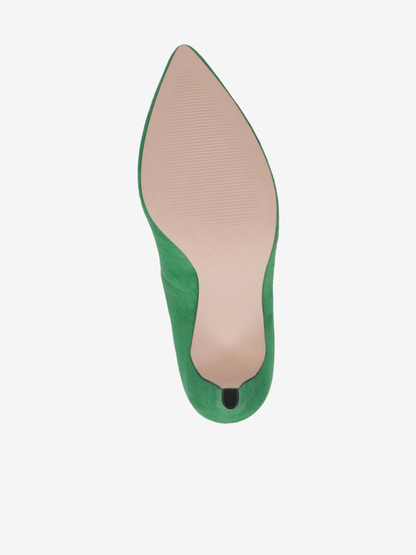 Caprice Зелени дамски велурени помпи Caprice