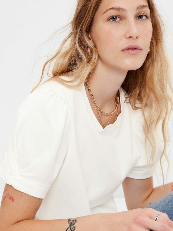 GAP Тениска с набран ръкав GAP