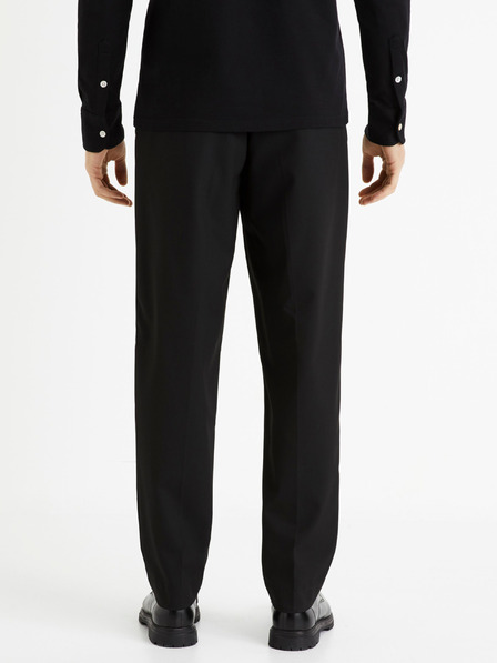 Celio Черен мъжки панталон Celio 24H Dotape