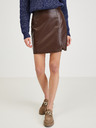Orsay Кафява дамска пола от изкуствена кожа ORSAY