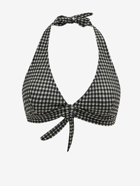 Orsay Черно дамско горнище на бански на каре ORSAY