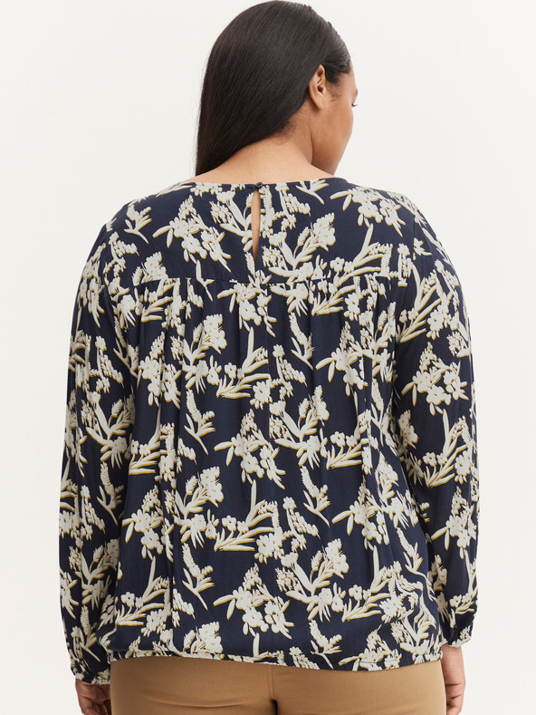 Fransa Бяла и синя флорална блуза Fransa