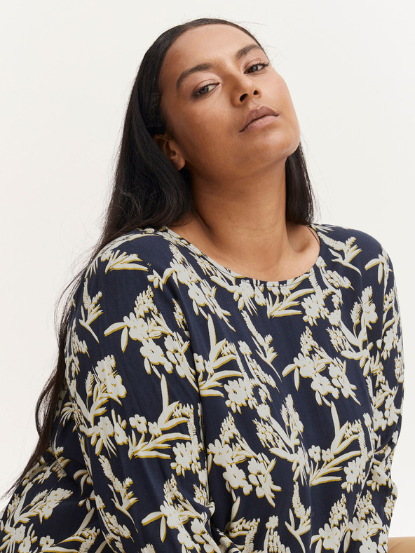 Fransa Бяла и синя флорална блуза Fransa