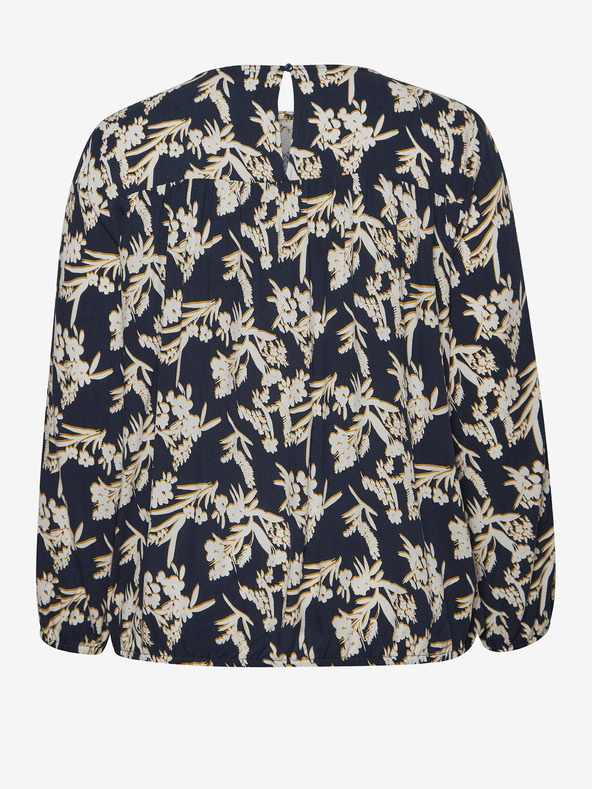 Fransa Бяла и синя флорална блуза Fransa